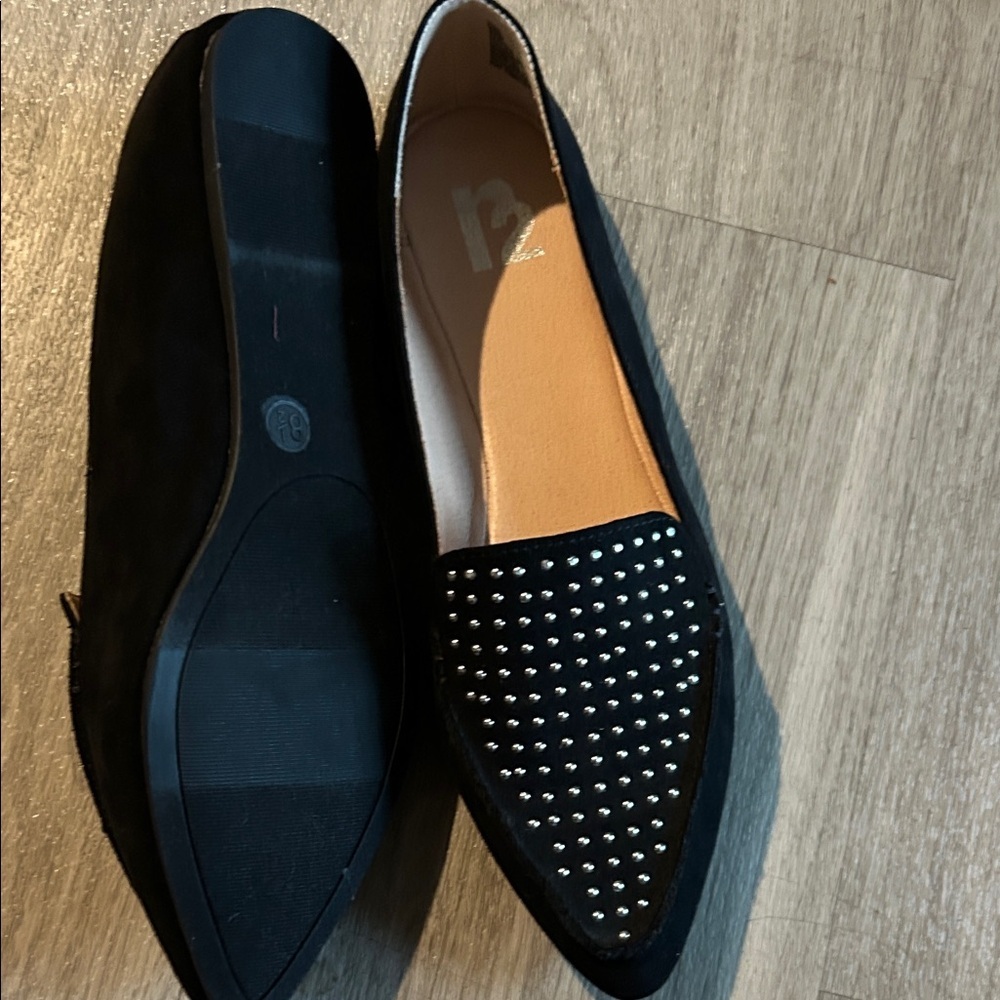 R2 Black Loafers with Silver Studs (NWOT) - Picture 7 of 8